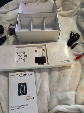 Hansaton Mini Media Remote Control Transmitter - White/Black